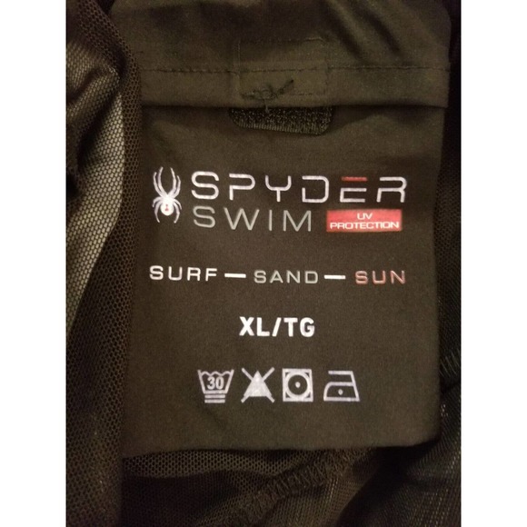 Spyder Swim Men's Shorts Adult Size XL 36, 7 in Black Swim Trunks NWT - Picture 9 of 9
